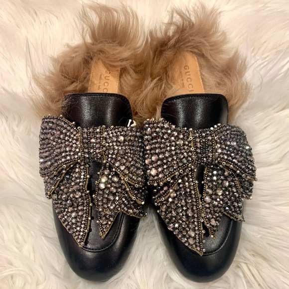 gucci princetown bow